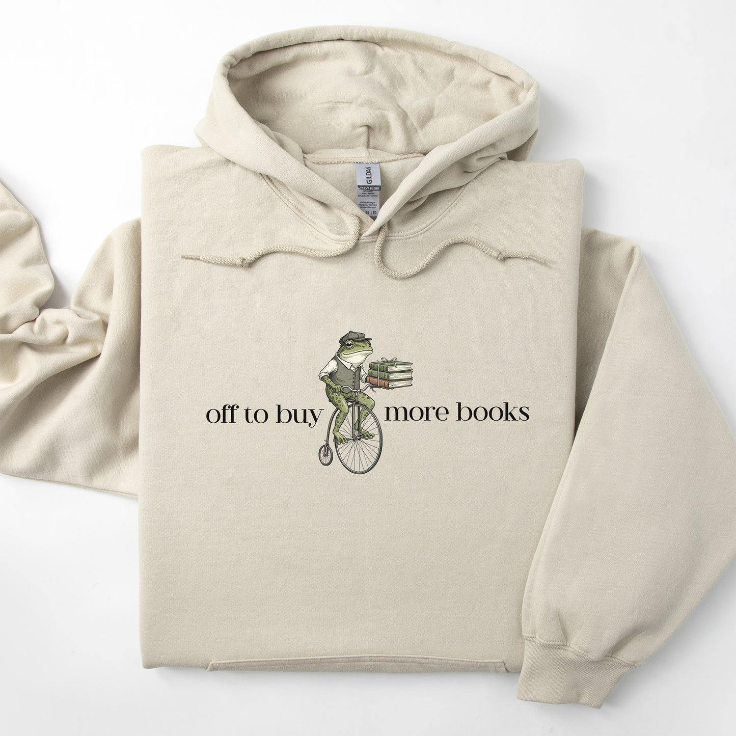 Reading Frog Hoodie Sweatshirt