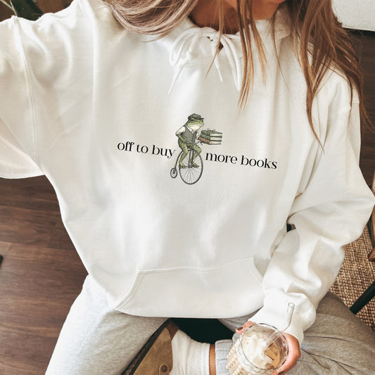 Reading Frog Hoodie Sweatshirt