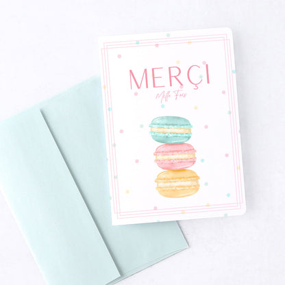 French Macarons Thank You Notes | Set of 6