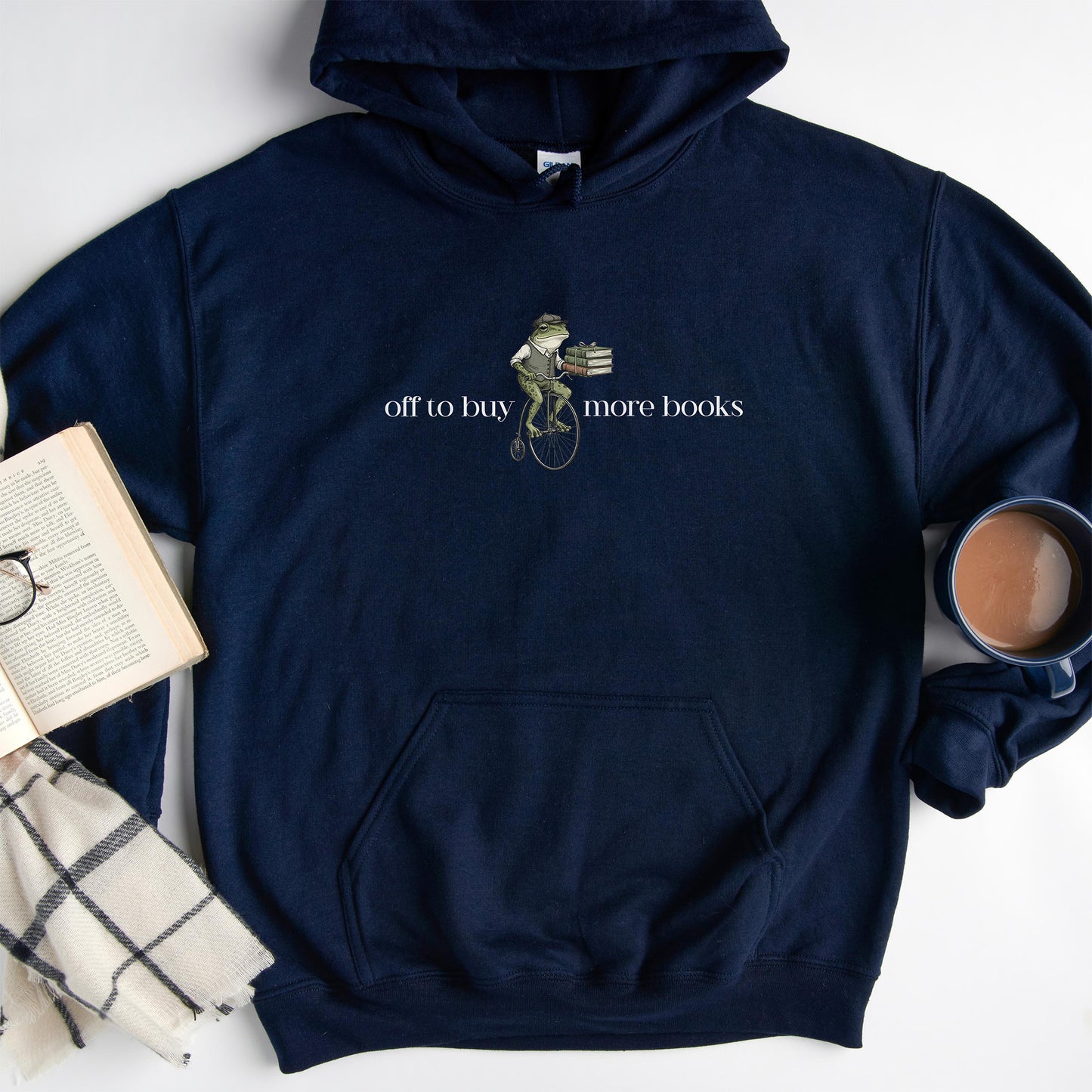 Reading Frog Hoodie Sweatshirt