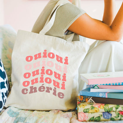 Oui Cheri Tote Bag