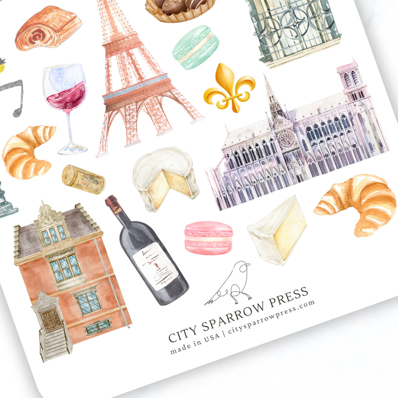 Paris Sticker Sheet