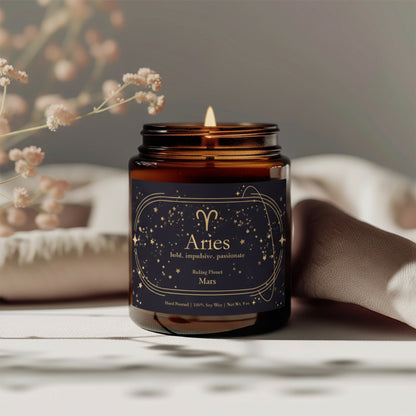 Hand Poured Zodiac Sign Candle