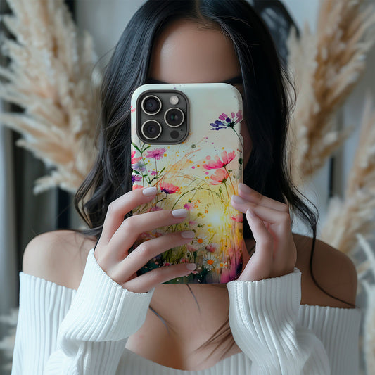 iPhone Watercolor Wildflower Case